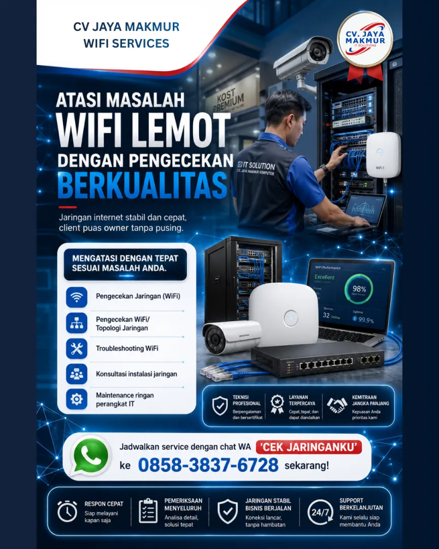 Promo Checking WiFi Jaya Makmur